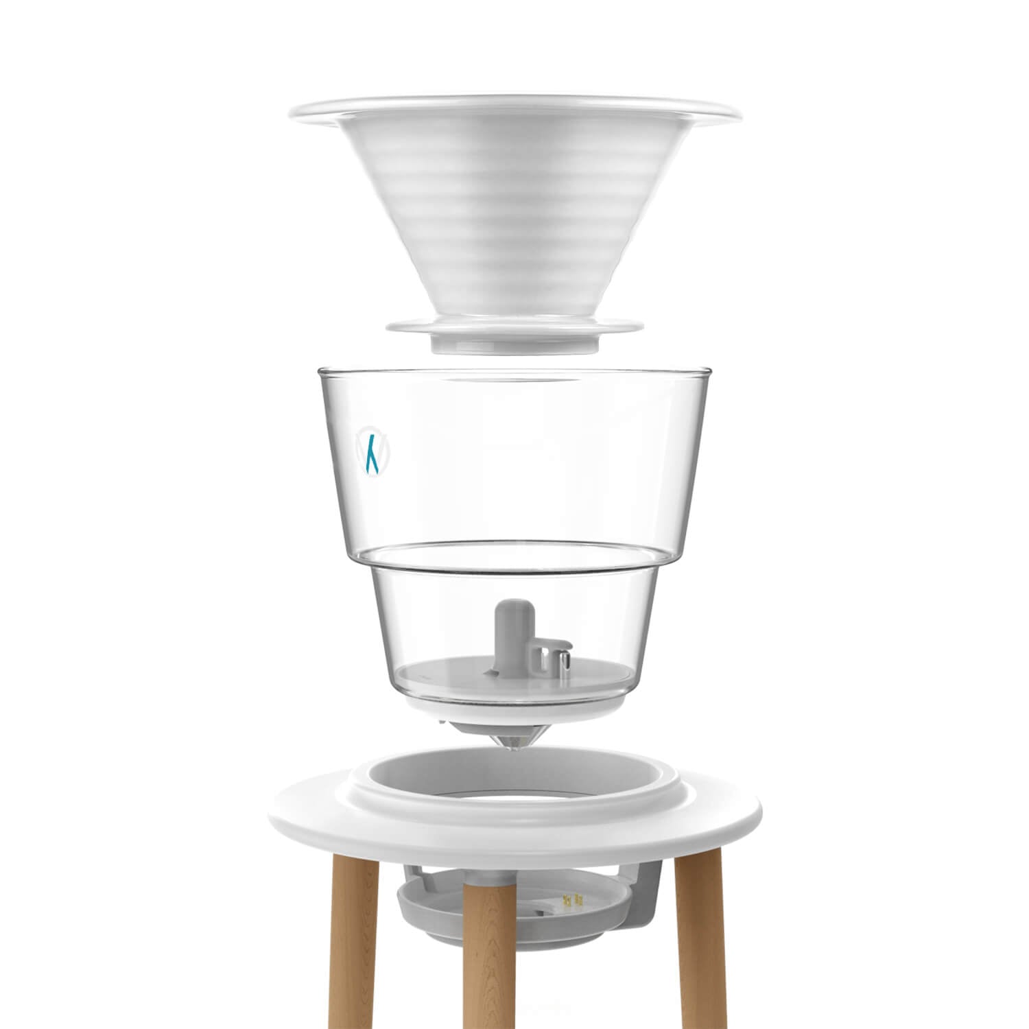 Machine à café connectée Melitta® SENZ V™ | Bluetooth | Application Wabilogic | Blanc (MSP001WULWH0)