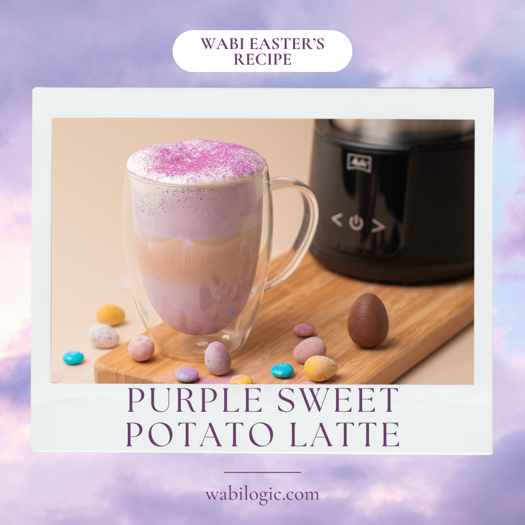 Wabi Coffee Recipe: Easter Purple Sweet Potato Latte