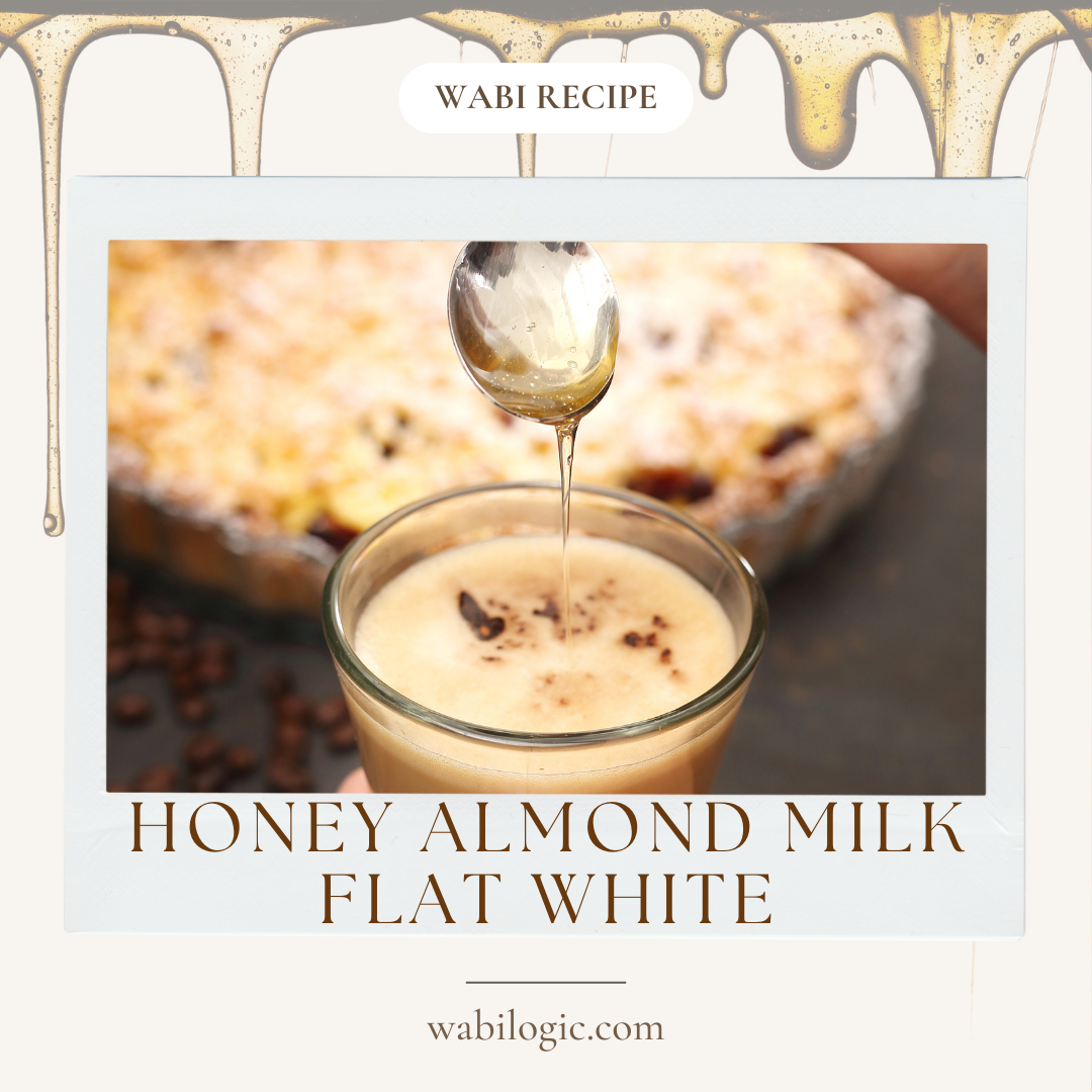 Wabi Coffee Recipe: Honey Almond Milk Flat White