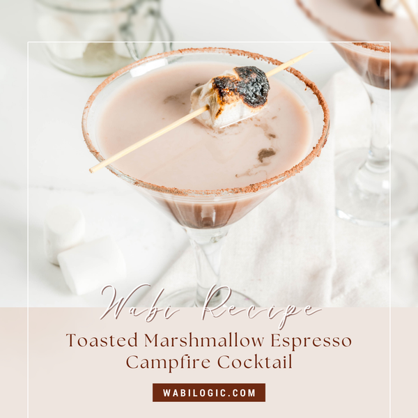 Wabi Coffee Recipes: Toasted Marshmallow Espresso Campfire Cocktail - Wabilogic