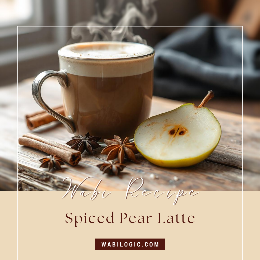 Wabi Coffee Recipes: Spiced Pear Latte