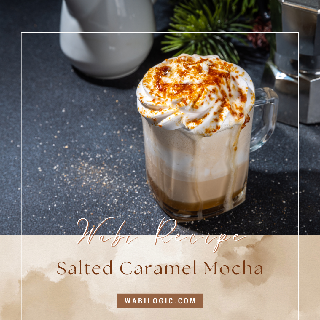 Wabi Coffee Recipes: Salted Caramel Mocha