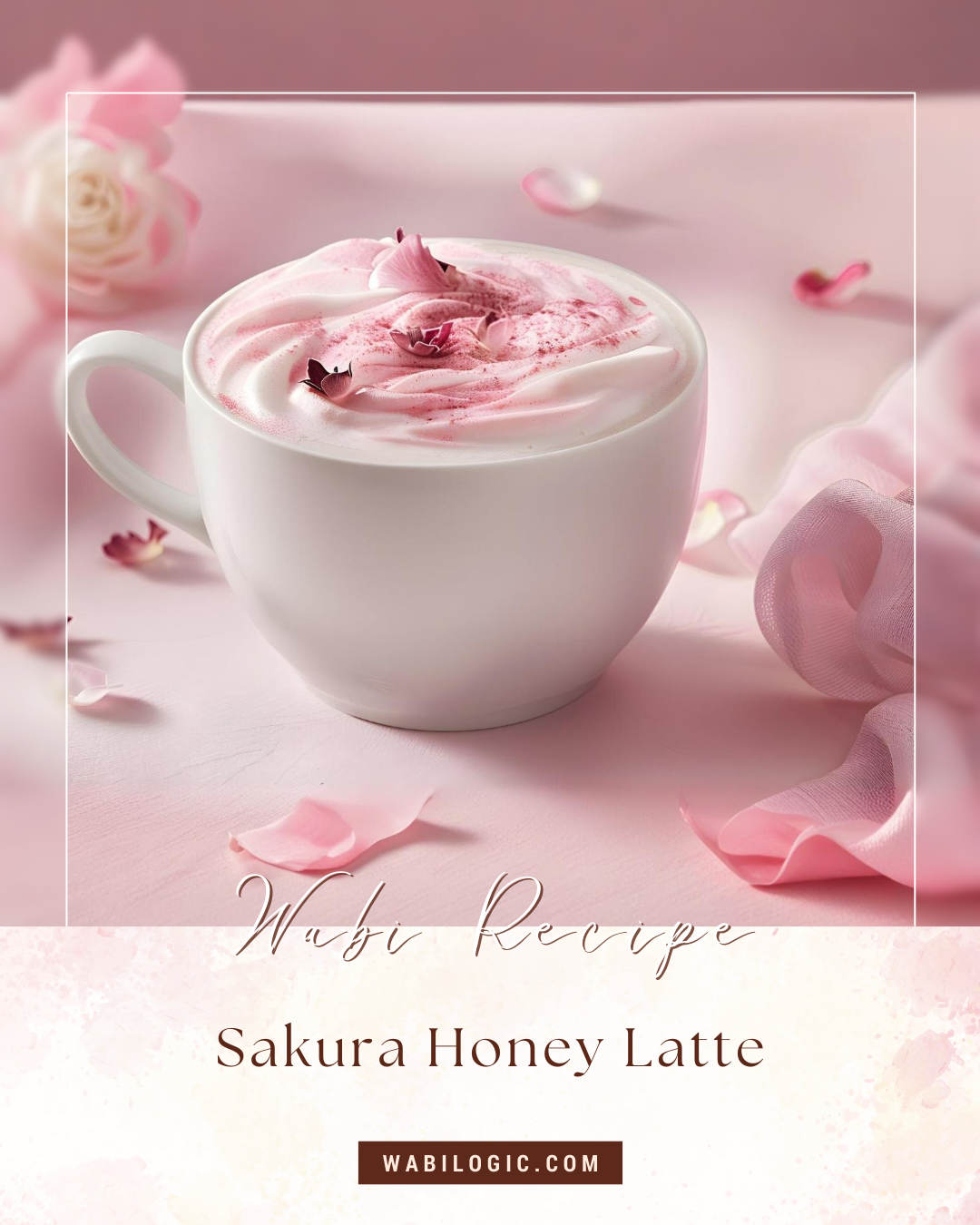 Wabi Coffee Recipes: Sakura Honey Latte