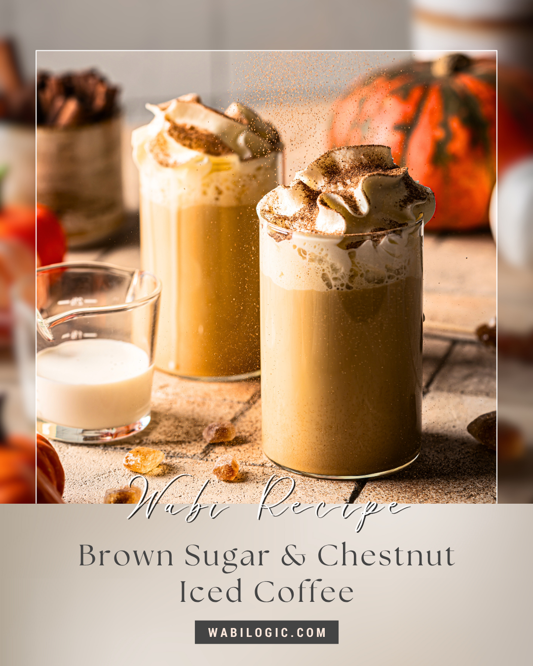Wabi Coffee Recipes: Brown Sugar & Chestnut Iced Coffee