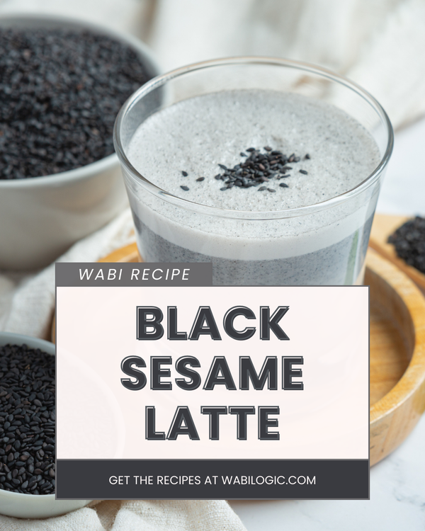 Wabi Coffee Recipes: Black Sesame Latte - Wabilogic