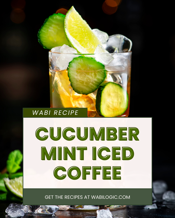 Wabi Coffee Recipes: Cucumber Mint Iced Coffee - Wabilogic