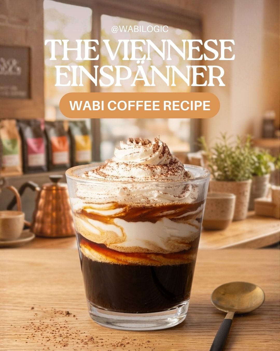Wabi Coffee Recipes: the Viennese Einspanner