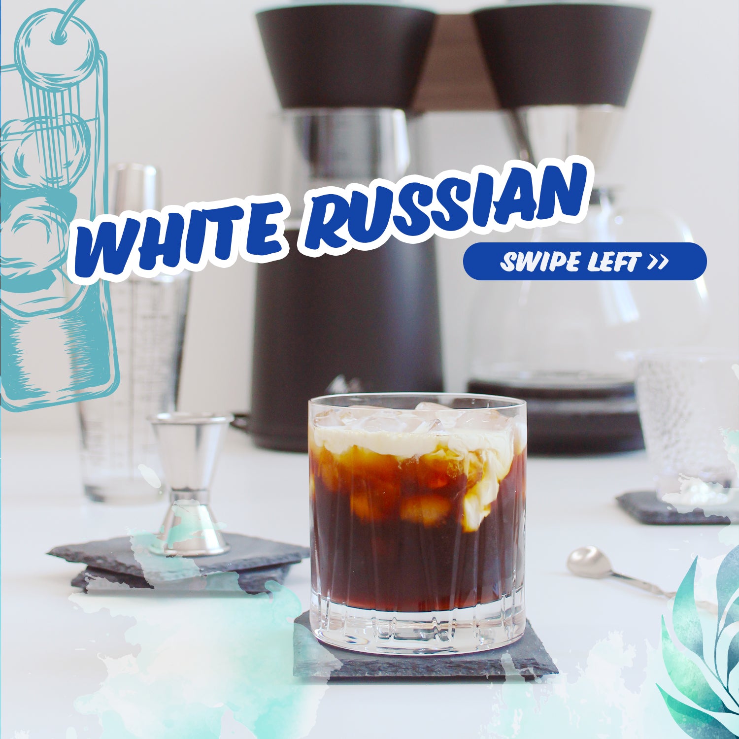 Wabi Coffee Recipes: White Russian