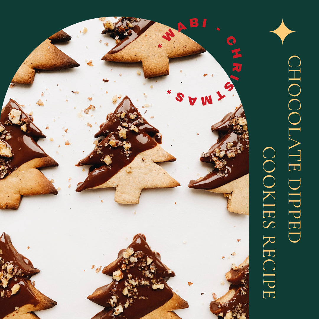 Wabi Christmas Ideas: Make Chocolate Dipped Cookies recipe