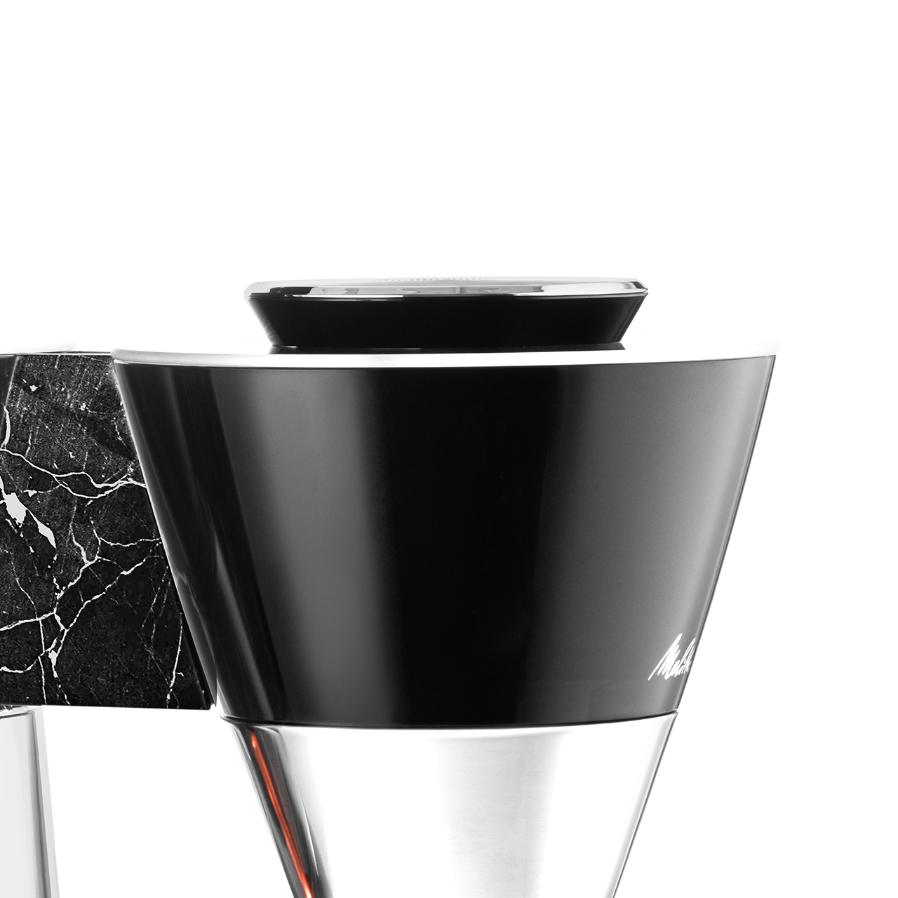 Glass Lid For Melitta Vision Marble Black Coffee Maker
