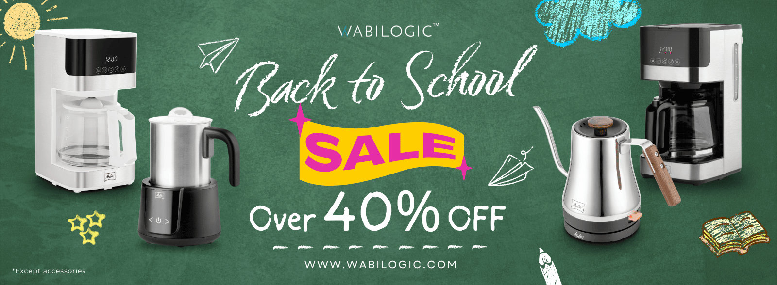 Back To School - Fuel Busy Mornings With 40%+ Off Premium Melitta® Coffee Makers. Shop Now.