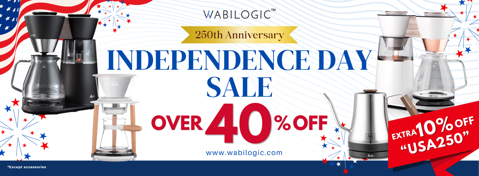 Celebrate July 4th with 40%+ Off Premium Coffee Makers. Use code USA250. Shop Now.