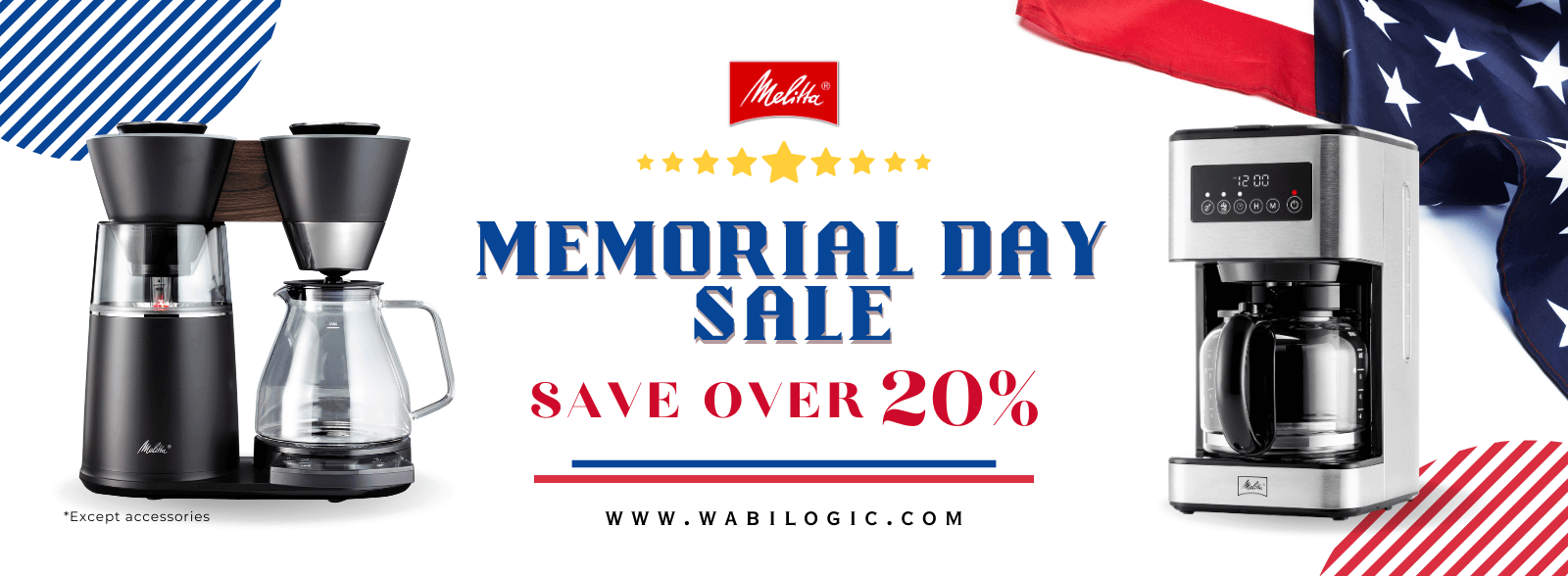 Limited-Time Memorial Day Offer: Over 20% Off Melitta® + Free Shipping