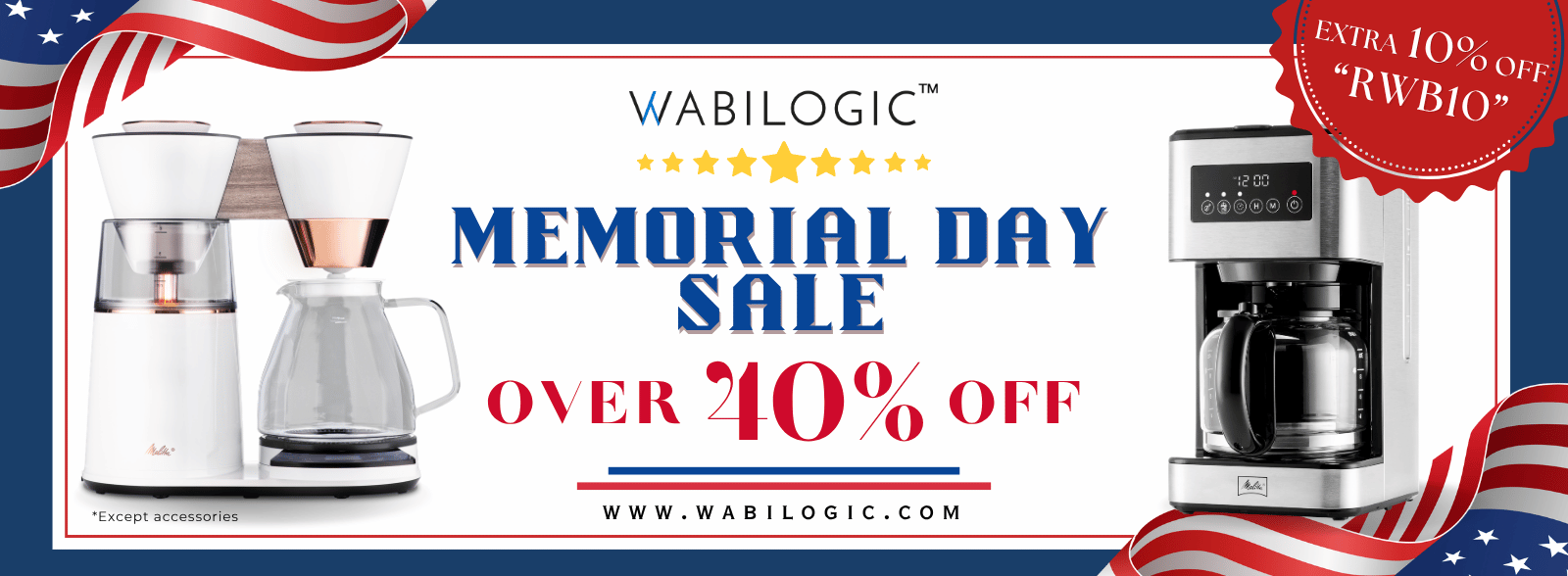 Memorial Day Offer: 40%+ Off Wabilogic + Extra 10% with Code RWB10