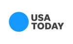 USA Today logo with a blue circle on a white background