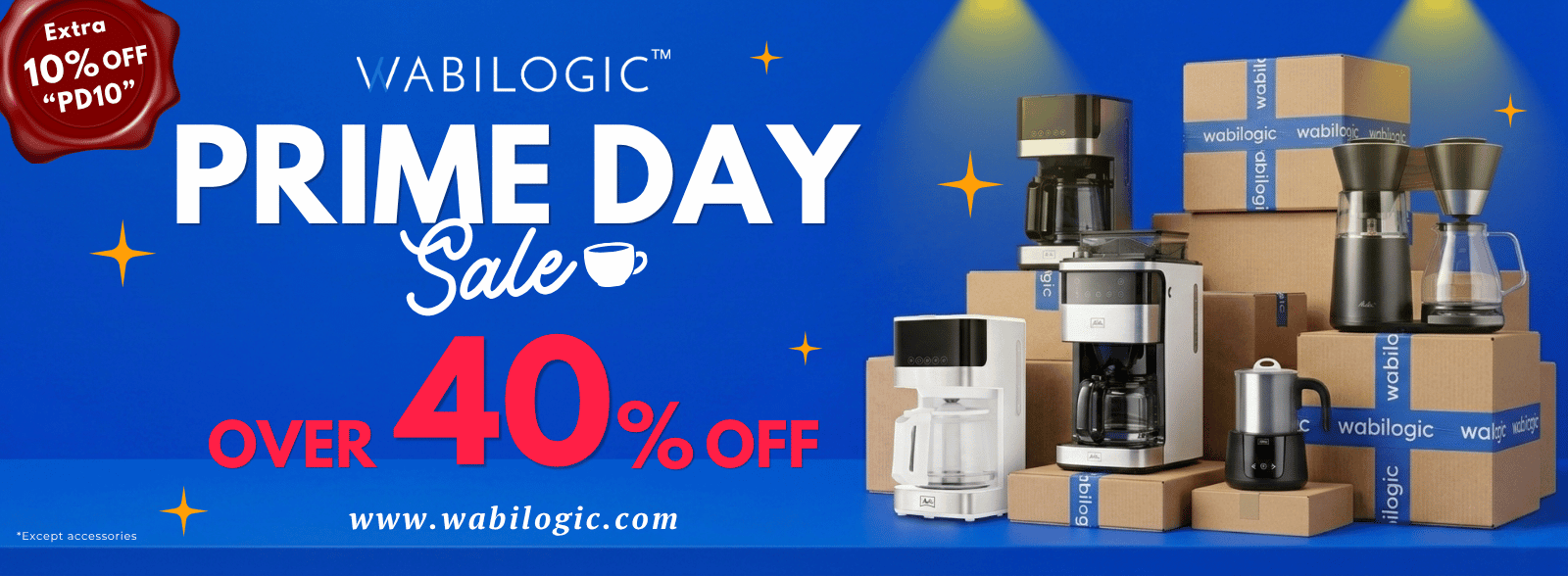 🎉Prime Sale is LIVE ➡️Over 40% OFF Wabi Kitchen Electrics! Use Code PD10.