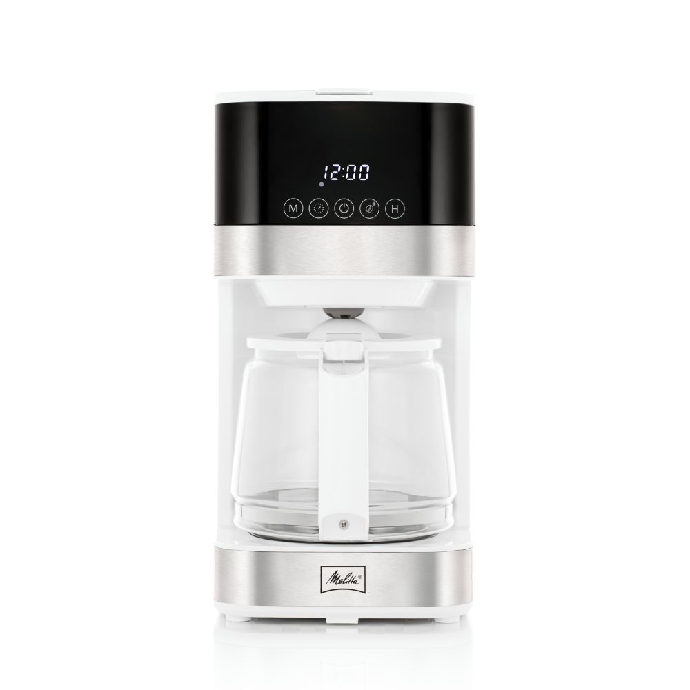 Melitta® Aroma Tocco™ 10-Cup Compact White Coffee Maker w/ Glass Carafe | Touch Control | White