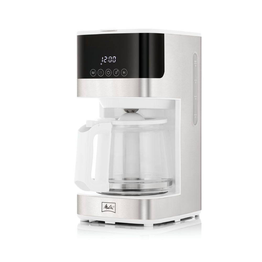 Melitta® Aroma Tocco™ 10-Cup Compact White Coffee Maker w/ Glass Carafe | Touch Control | White