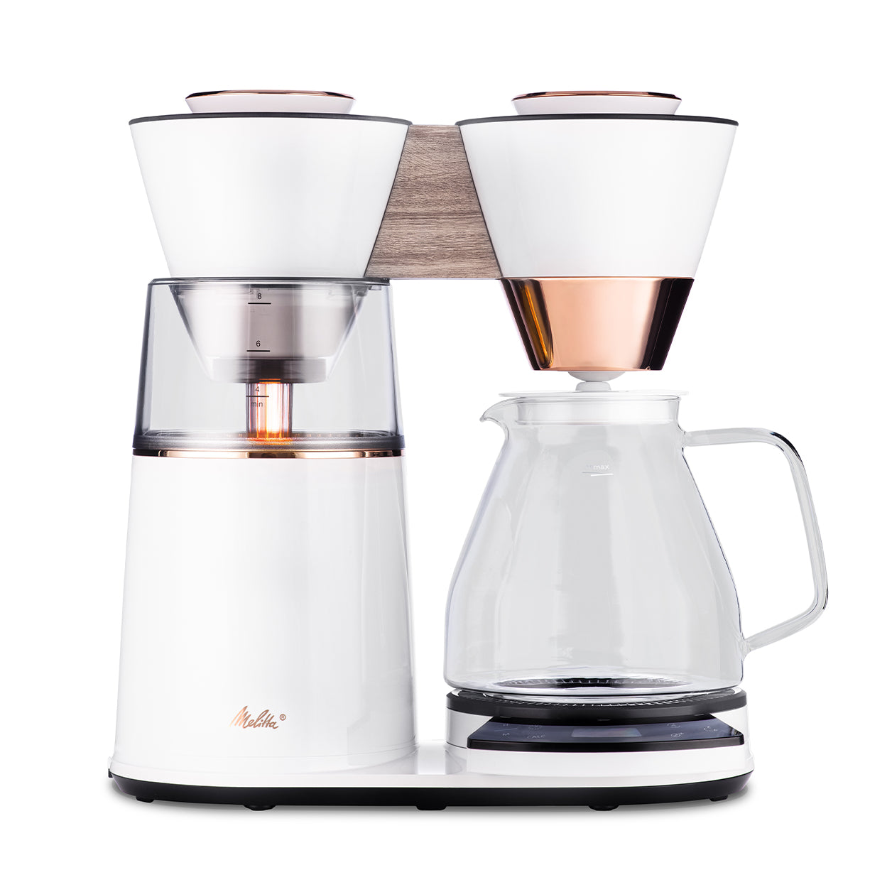 Melitta® Vision™ 12-Cup Luxe Drip Coffee Maker | Copper White | Auto, Programmable (MCM002WULGW1)