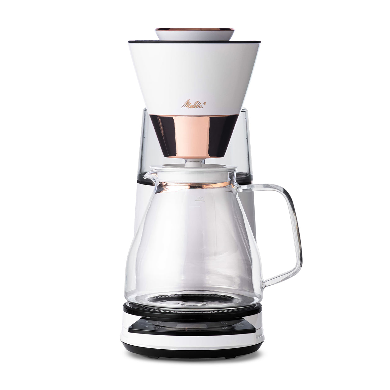 Melitta Vision Automatic Drip Coffee Maker Copper White